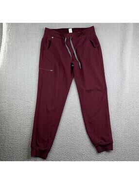 FIGS Zamora Cargo Jogger Scrub Pants Maroon Size Medium Women’s Scrubs